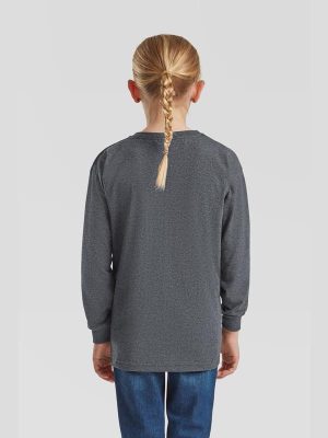 Fruit Of The Loom Valueweight Open End 165 Regular Fit LS Tee Kids - Image 18