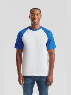 Fruit Of The Loom Valueweight Open End 165 Regular Fit Baseball Tee Adult - Image 23
