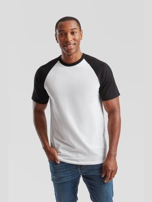 Fruit Of The Loom Valueweight Open End 165 Regular Fit Baseball Tee Adult - Image 5