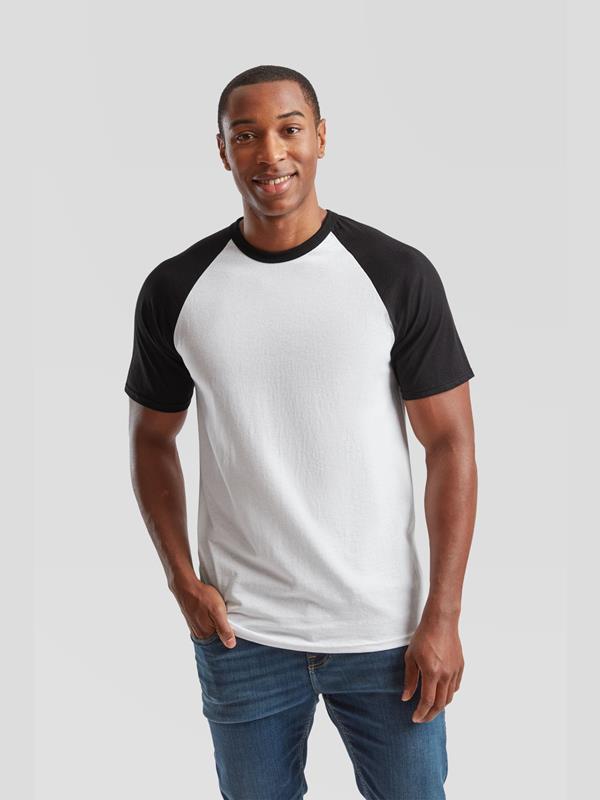 Fruit Of The Loom Valueweight Open End 165 Regular Fit Baseball Tee Adult