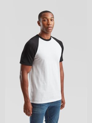 Fruit Of The Loom Valueweight Open End 165 Regular Fit Baseball Tee Adult - Image 7