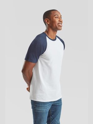 Fruit Of The Loom Valueweight Open End 165 Regular Fit Baseball Tee Adult - Image 13