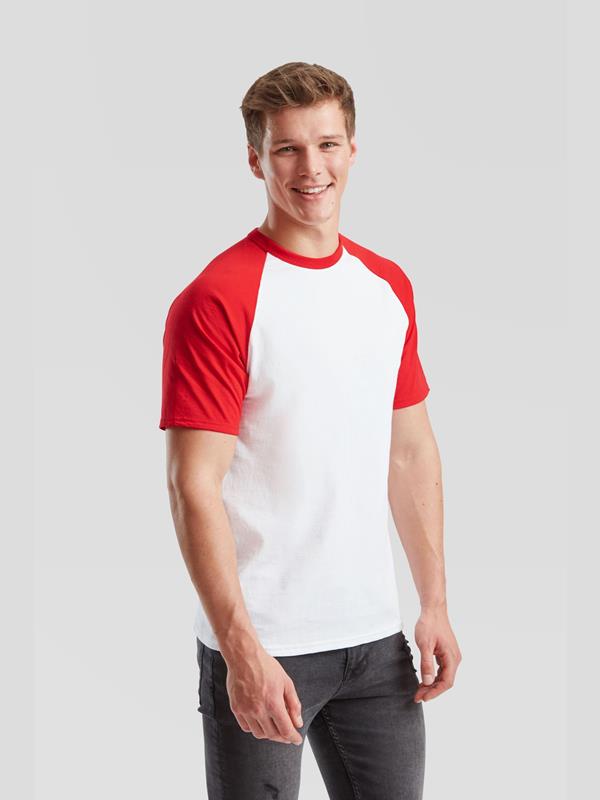 Fruit Of The Loom Valueweight Open End 165 Regular Fit Baseball Tee Adult