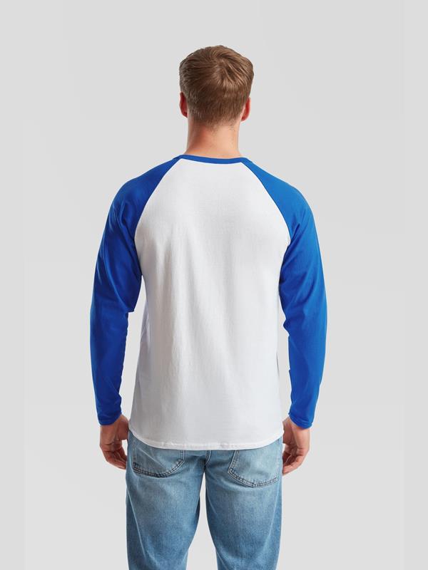 Fruit Of The Loom Valueweight Open End 165 Regular Fit LS Baseball Tee Adult