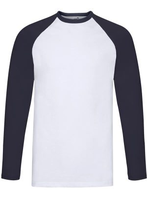 Fruit Of The Loom Valueweight Open End 165 Regular Fit LS Baseball Tee Adult - Image 8