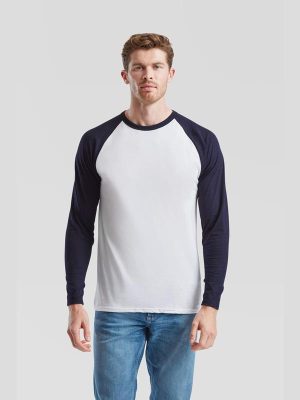 Fruit Of The Loom Valueweight Open End 165 Regular Fit LS Baseball Tee Adult - Image 11