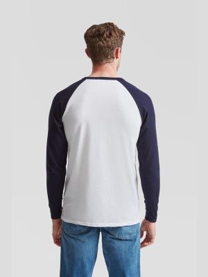 Fruit Of The Loom Valueweight Open End 165 Regular Fit LS Baseball Tee Adult - Image 12