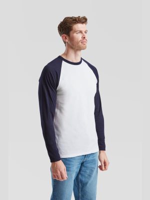 Fruit Of The Loom Valueweight Open End 165 Regular Fit LS Baseball Tee Adult - Image 13