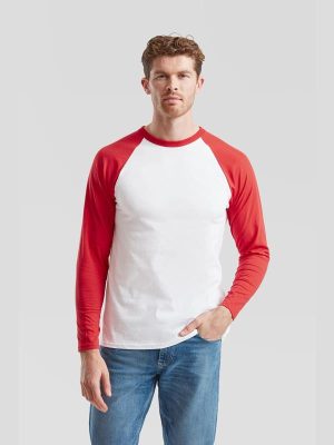 Fruit Of The Loom Valueweight Open End 165 Regular Fit LS Baseball Tee Adult - Image 17