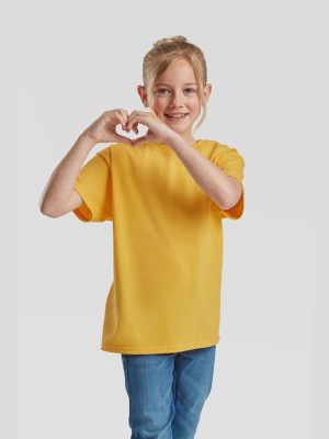 Fruit Of The Loom Valueweight Open End 165 Regular Fit Tee Kids - Image 135