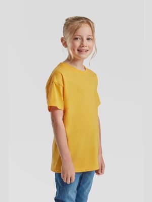 Fruit Of The Loom Valueweight Open End 165 Regular Fit Tee Kids - Image 137