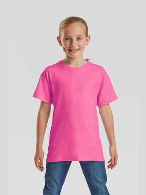 Fruit Of The Loom Valueweight Open End 165 Regular Fit Tee Kids - Image 41