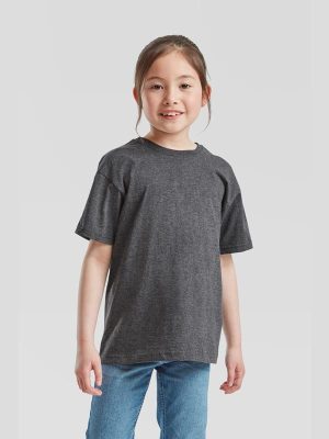 Fruit Of The Loom Valueweight Open End 165 Regular Fit Tee Kids - Image 35