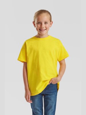 Fruit Of The Loom Valueweight Open End 165 Regular Fit Tee Kids - Image 141