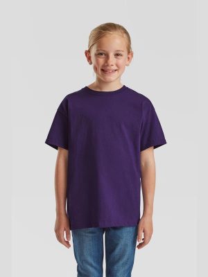 Fruit Of The Loom Valueweight Open End 165 Regular Fit Tee Kids - Image 113