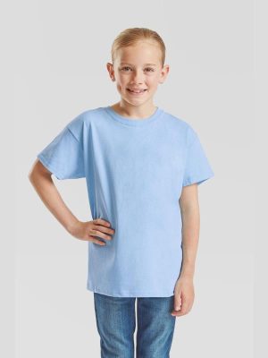 Fruit Of The Loom Valueweight Open End 165 Regular Fit Tee Kids - Image 129