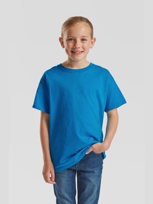 Fruit Of The Loom Valueweight Open End 165 Regular Fit Tee Kids - Image 5