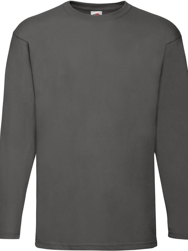 Fruit Of The Loom Valueweight Open End 165 Regular Fit LS Tee Adult