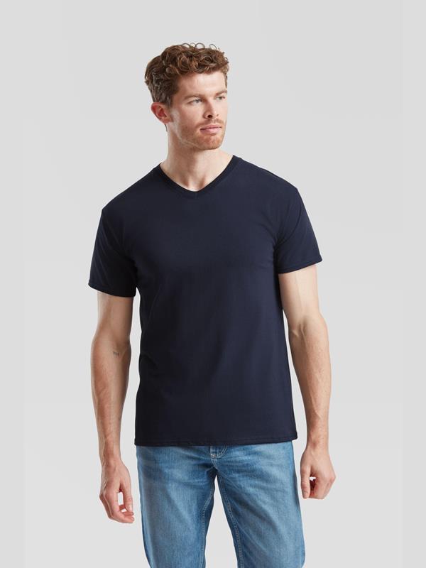 Fruit Of The Loom Valueweight Open End 165 Regular Fit V Neck Tee Adult