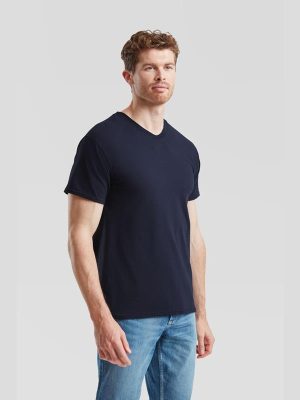 Fruit Of The Loom Valueweight Open End 165 Regular Fit V Neck Tee Adult - Image 25