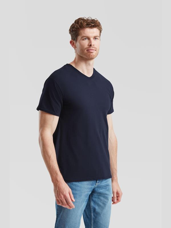 Fruit Of The Loom Valueweight Open End 165 Regular Fit V Neck Tee Adult