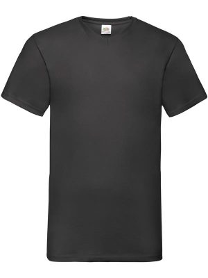 Fruit Of The Loom Valueweight Open End 165 Regular Fit V Neck Tee Adult - Image 2