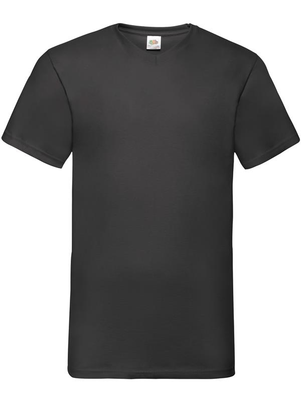 Fruit Of The Loom Valueweight Open End 165 Regular Fit V Neck Tee Adult