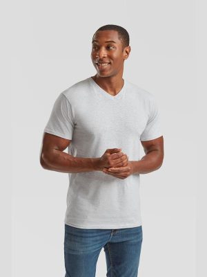 Fruit Of The Loom Valueweight Open End 165 Regular Fit V Neck Tee Adult - Image 17