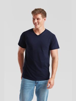 Fruit Of The Loom Valueweight Open End 165 Regular Fit V Neck Tee Adult - Image 11
