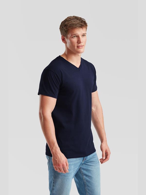Fruit Of The Loom Valueweight Open End 165 Regular Fit V Neck Tee Adult