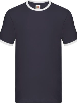 Fruit Of The Loom Valueweight Open End 165 Regular Fit Ringer Tee Adult - Image 8