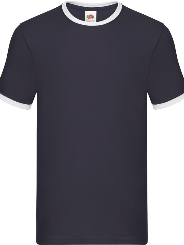 Fruit Of The Loom Valueweight Open End 165 Regular Fit Ringer Tee Adult