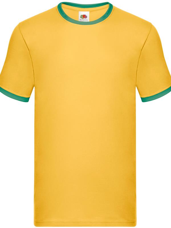 Fruit Of The Loom Valueweight Open End 165 Regular Fit Ringer Tee Adult