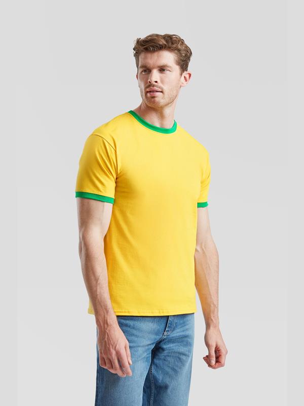 Fruit Of The Loom Valueweight Open End 165 Regular Fit Ringer Tee Adult