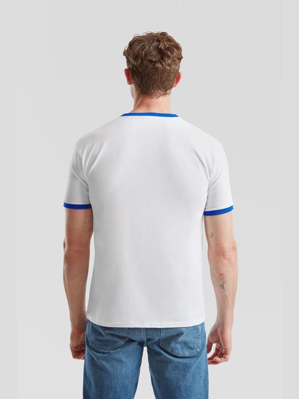 Fruit Of The Loom Valueweight Open End 165 Regular Fit Ringer Tee Adult