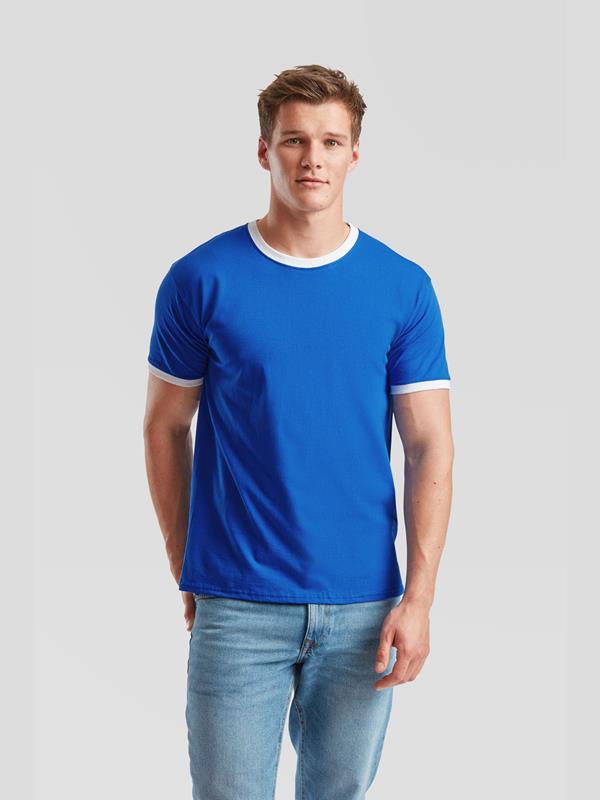 Fruit Of The Loom Valueweight Open End 165 Regular Fit Ringer Tee Adult