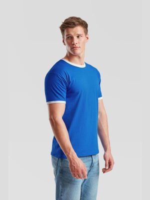 Fruit Of The Loom Valueweight Open End 165 Regular Fit Ringer Tee Adult - Image 25