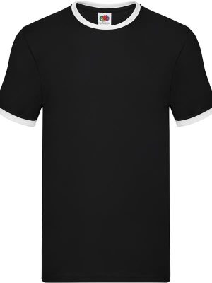 Fruit Of The Loom Valueweight Open End 165 Regular Fit Ringer Tee Adult - Image 2