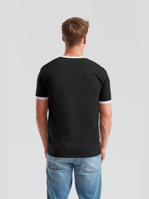 Fruit Of The Loom Valueweight Open End 165 Regular Fit Ringer Tee Adult - Image 6