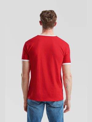 Fruit Of The Loom Valueweight Open End 165 Regular Fit Ringer Tee Adult - Image 18