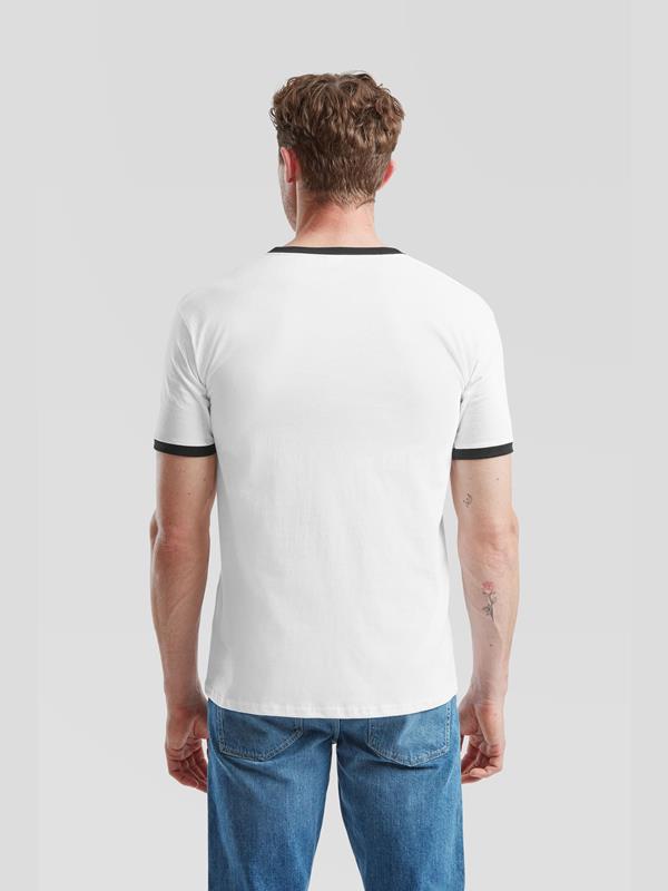 Fruit Of The Loom Valueweight Open End 165 Regular Fit Ringer Tee Adult