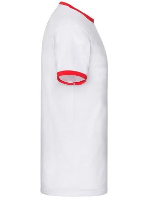 Fruit Of The Loom Valueweight Open End 165 Regular Fit Ringer Tee Adult - Image 46