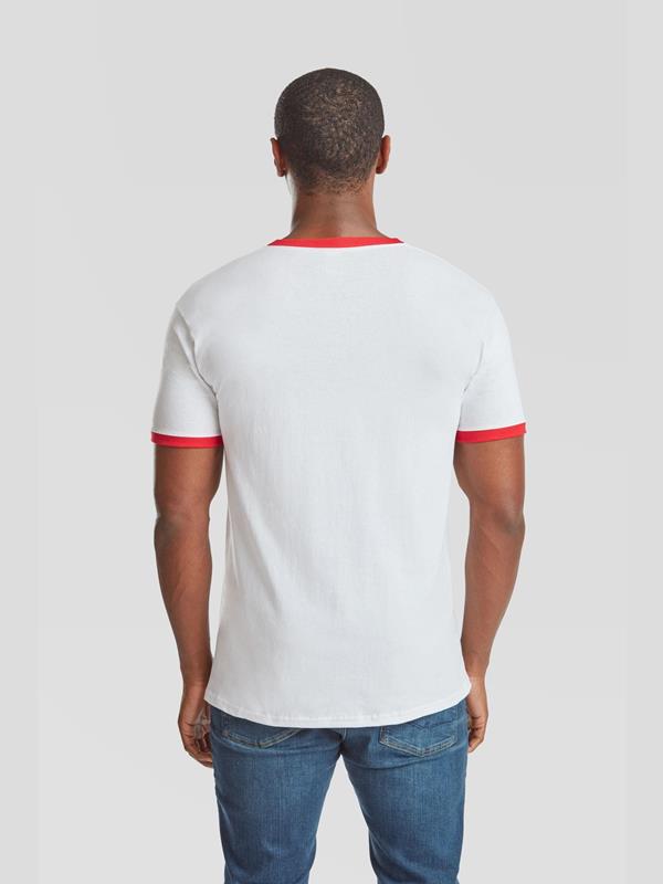 Fruit Of The Loom Valueweight Open End 165 Regular Fit Ringer Tee Adult