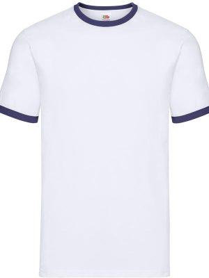 Fruit Of The Loom Valueweight Open End 165 Regular Fit Ringer Tee Adult - Image 38