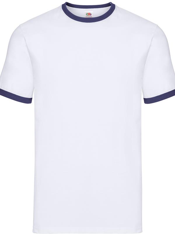 Fruit Of The Loom Valueweight Open End 165 Regular Fit Ringer Tee Adult