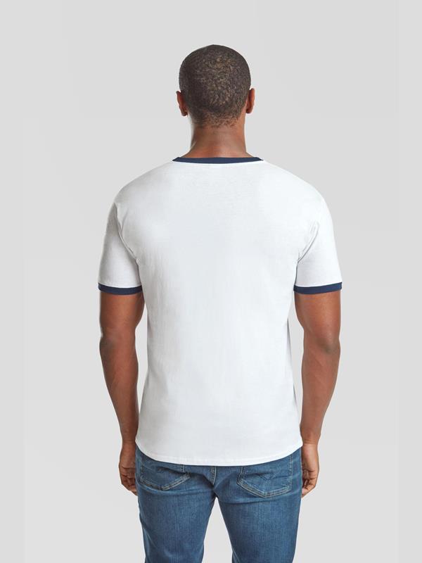 Fruit Of The Loom Valueweight Open End 165 Regular Fit Ringer Tee Adult