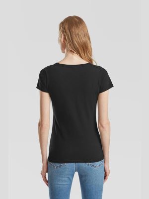 Fruit Of The Loom Valueweight Open End 165 Regular Fit V Neck Tee Ladies - Image 6