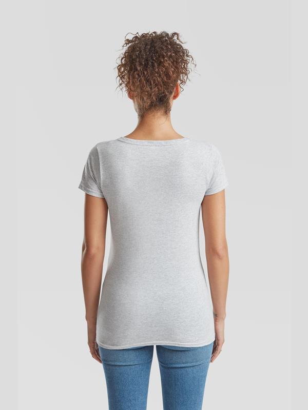 Fruit Of The Loom Valueweight Open End 165 Regular Fit V Neck Tee Ladies