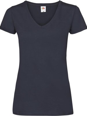 Fruit Of The Loom Valueweight Open End 165 Regular Fit V Neck Tee Ladies - Image 8