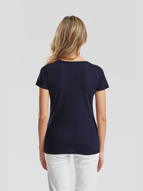 Fruit Of The Loom Valueweight Open End 165 Regular Fit V Neck Tee Ladies